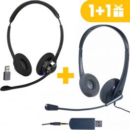 1 auricular Cleyver HW65, 1 auricular Cleyver HC35 de regalo