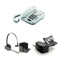 Motorola CT1 Blanco + Auricular Plantronics CS540 + Descolgador