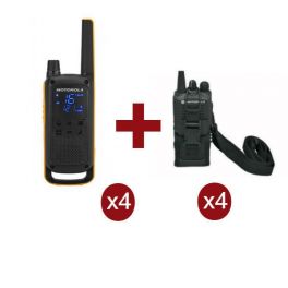 Motorola Talkabout T82 Extreme x 4 + Fundas x 4