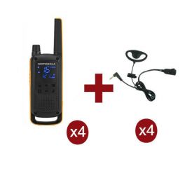 Motorola Talkabout T82 Extreme x 4 + Kit Earloop x 4