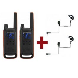 Motorola Talkabout T82 x 2 + Kit Bodyguard x 2