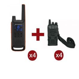 Motorola Talkabout T82 x 4 + Fundas x 4