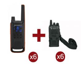 Motorola Talkabout T82 x 6 + Fundas x 6