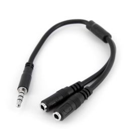 Cavo Sdoppiatore per Cuffie 3.5mm - Adattatore per Auricolare da 3.5mm Maschio a 2 Femmine