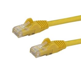 Cable de 10m Amarillo de Red Gigabit Cat6 Ethernet RJ45 sin Enganche - Snagless