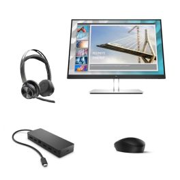 Pack Hp 125 + Hub + Monitor+ Auricular Poly Voyager Focus 2