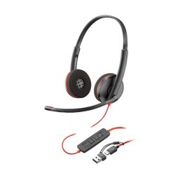 Poly Blackwire 3320 USB-C MS+ Adaptador USB-C/A (Bulk)