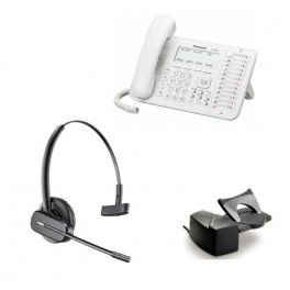 Panasonic KX-DT546NE Blanco + Plantronics CS540 + HL10