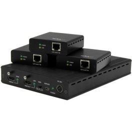 Kit extender HDBaseT a 3 porte con 3 Ricevitori - Splitter HDMI 1x3 via Cat5 - fino a 4K