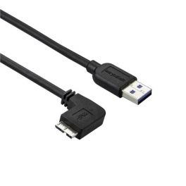 Cavo USB 3.0 Tipo A a Micro B slim - Connettore USB3.0 A a Micro B slim ad angolo sinistro Gen 1 (5 Gbps) - 1m