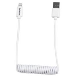 Cavo USB a Lightning a spirale da 0,6m - bianco