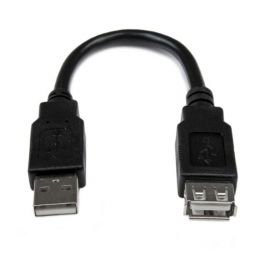 Cable de 0,15m de Extensión Alargador Cables USB 2.0 - Macho a Hembra USB A - Extensor