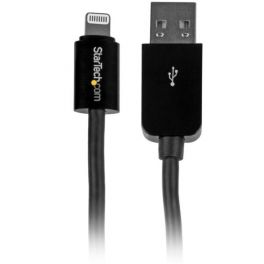 Cavo connettore lungo Lightning a 8 pin Apple a USB per iPhone / iPod / iPad nero 3 m