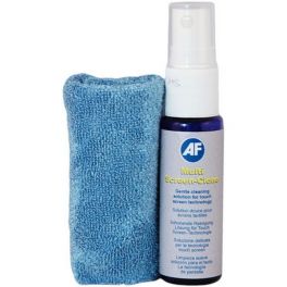 AF Spray limpiador y paño para pantallas - Tamaño viaje