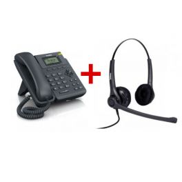 Yealink T19P + auricular Freemate DH037UB-GY