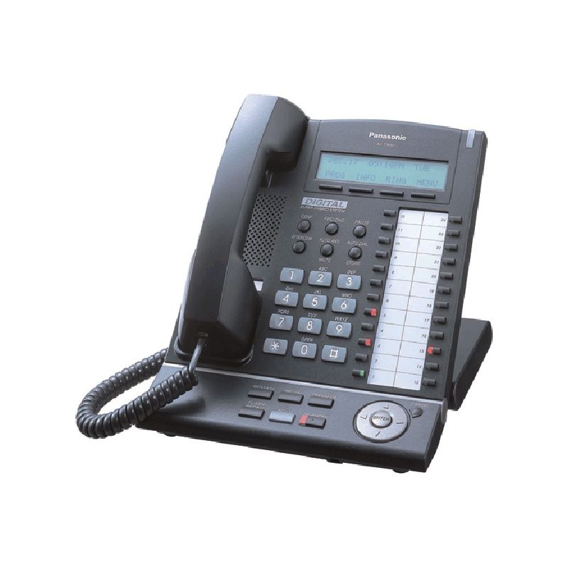 certifié reconditionné Panasonic Kx-t7630 combiné en noir Tornado pour téléphone 