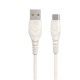 Cable USB-A a USB-C blanco de 1 m