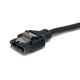 Cable SATA Serial ATA 45cm Cable Redondo con Cierre de Seguridad Bloqueo con Pestillo Latching