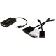Adaptador de vídeo externo triple head Mini DisplayPort a DVI HDMI y DP conversor
