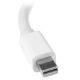 Adaptador Mini DP de Audio/Vídeo para Viajes - Conversor Mini DisplayPort a HDMI o VGA - 1080p Blanco