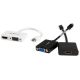 Adaptador Mini DP de Audio/Vídeo para Viajes - Conversor Mini DisplayPort a HDMI o VGA - 1080p Blanco