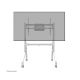Neomounts FL50-525WH1 soporte de suelo con ruedas