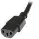 Cable Extensor de Extensión Estándar de 0,6m de Alimentación de Ordenador C14 a C13