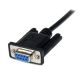 Cable 2m Módem Nulo Null Serie Serial DB9 Hembra a Macho - Negro
