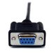 Cable 2m Módem Nulo Null Serie Serial DB9 Hembra a Macho - Negro