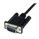 Cable 2m Módem Nulo Null Serie Serial DB9 Hembra a Macho - Negro