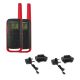 Pack Motorola T62 Rojo + 2 bases de carga