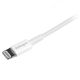 Cable de 1m USB a Conector Apple Lightning Delgado de 8 Pines para iPod Pad iPhone - Blanco