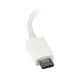 Cable Adaptador Micro USB a USB OTG Blanco de 12cm - Macho a Hembra