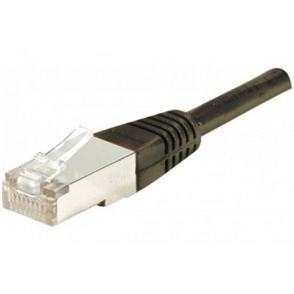 Cable RJ45 CAT 6 FTP 0,5m Negro