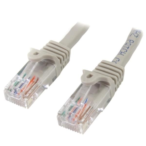 Cable de Red de 10m Gris Cat5e Ethernet RJ45 sin Enganches