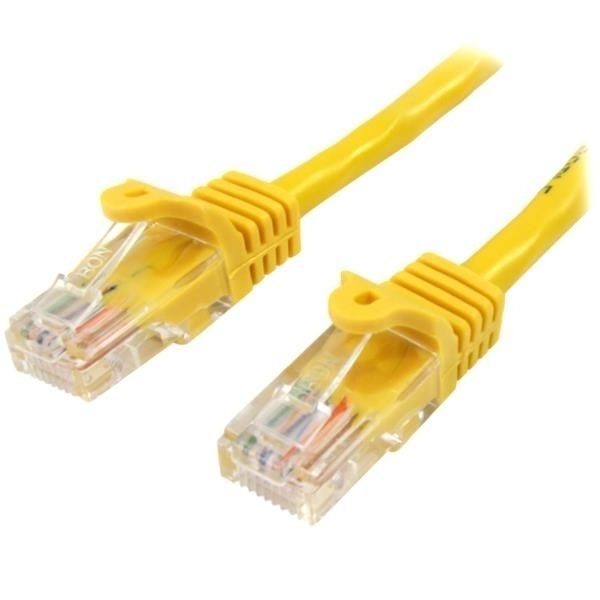 Cable de Red de 10m Amarillo Cat5e Ethernet RJ45 sin Enganches