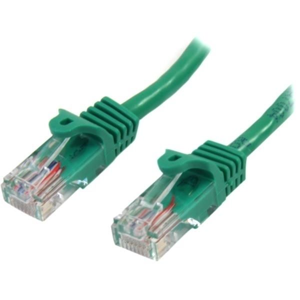 Cable de Red de 0,5m Verde Cat5e Ethernet RJ45 sin Enganches