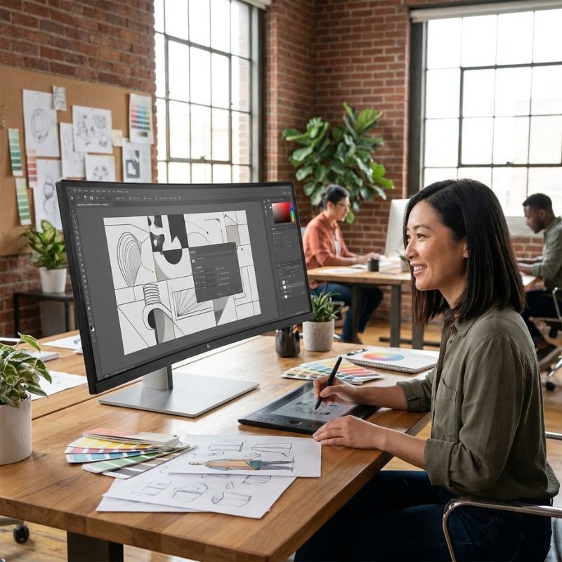 HP E45c G5 Monitor Curvo DQHD USB-C 45"