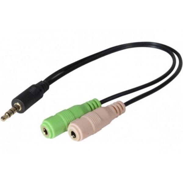 Adaptador Jack 3.5 mm para auriculares PC