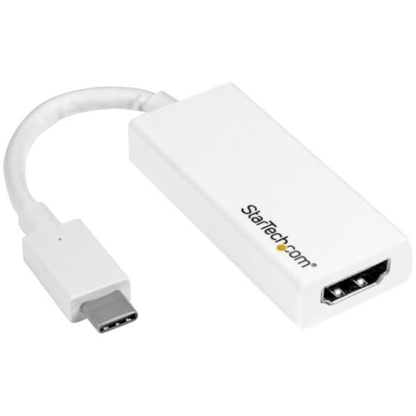 Adaptador Gráfico USB-C a HDMI - Conversor de Vídeo USB 3.1 Type-C a HDMI - Blanco