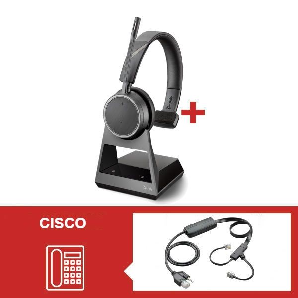 Plantronics Voyager 4210 Office USB-A con descolgador electrónico para Cisco 