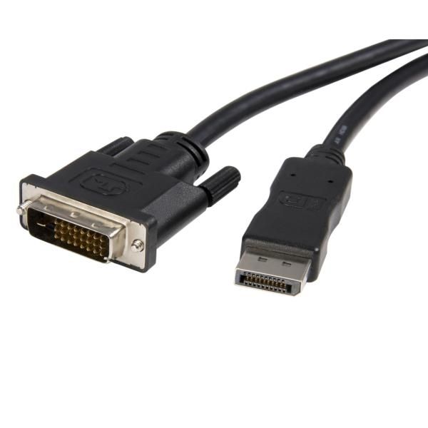 Cable de 1,8m Adaptador de Vídeo Externo DisplayPort a DVI - Conversor Pasivo - 1920x1200