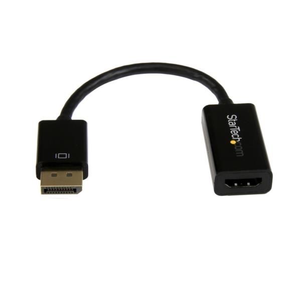 Conversor de Vídeo DisplayPort a HDMI con Audio - Adaptador Activo DP 1.2 para Ordenadores de Sobremesa/Laptops - 4K @ 30Hz