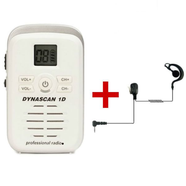 Pack Dynascan D1 Blanco con su auricular