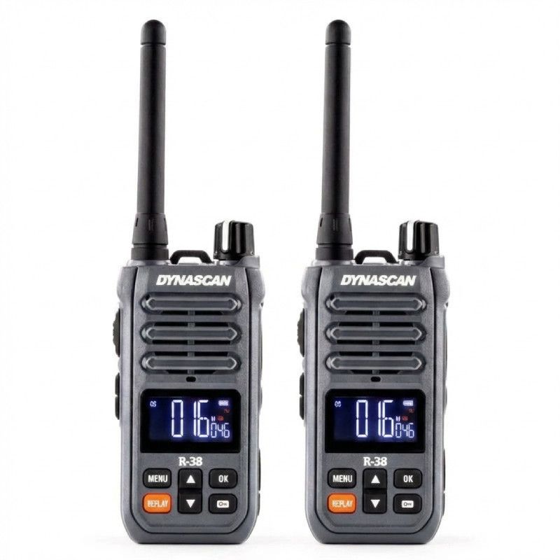 Pack 2 Walkie Talkies Dynascan R38 PMR446