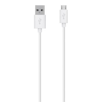 Cable cargador/synchro USB - micro USB blanco