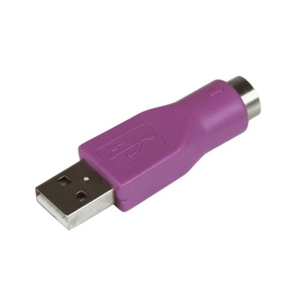 Adaptador USB A PS/2 Para Teclado - Hembra USB/Macho Mini-DIN
