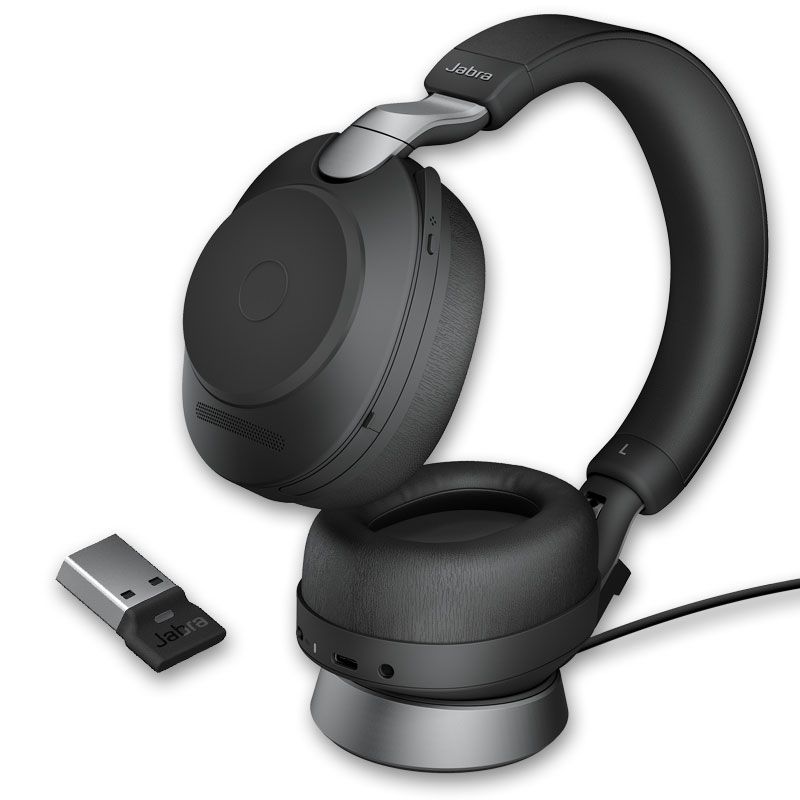 Jabra Evolve2 85 Stereo USB-A UC con soporte de carga