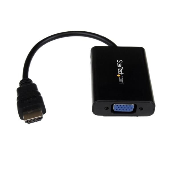 Cable Adaptador Externo Conversor de Vídeo y Audio HDMI a VGA - 1920x1200