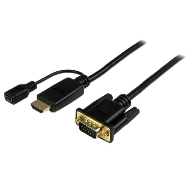 Cable de 1,8m Conversor Activo HDMI a VGA - Adaptador 1920x1200 1080p